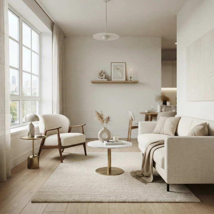 What Actually Makes A Small Apartment Living Room Feel Finished Instead Of Cramped