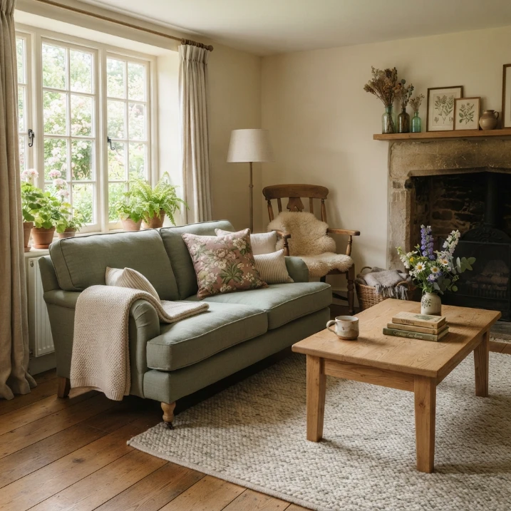 The Real Design Rules Behind Cozy Cottagecore Living Rooms