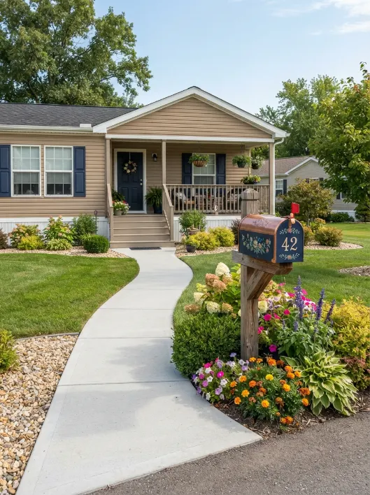 15 Brilliant Mobile Home Curb Appeal Ideas That Look Expensive