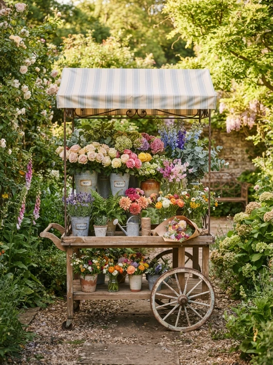 11 Charming Designing a Flower Bar Ideas for a Beautiful Garden Celebration