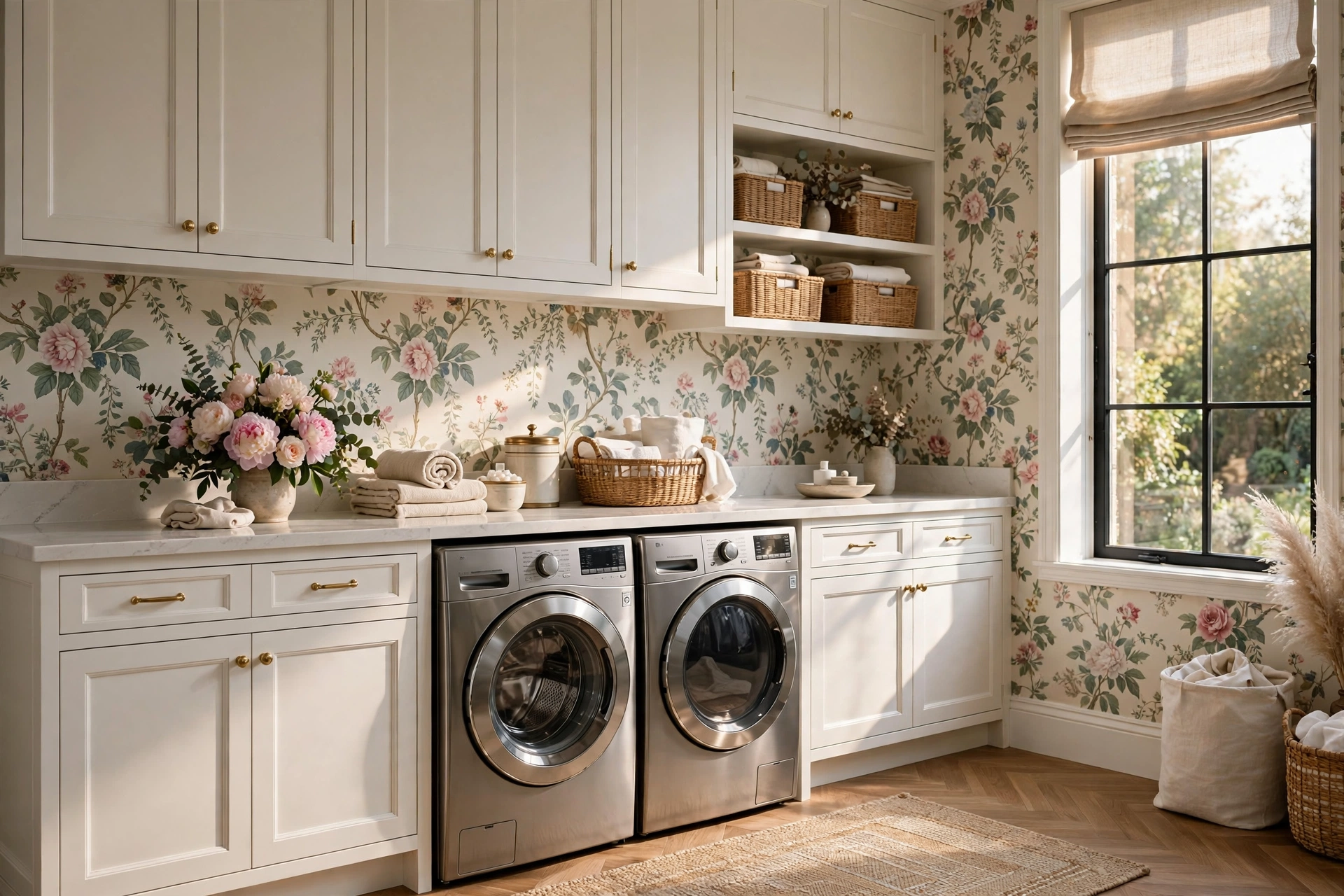 20 Stunning Laundry Room Wallpaper Ideas That Turn Chores Into Joy ♥ [Pattern Playbook]