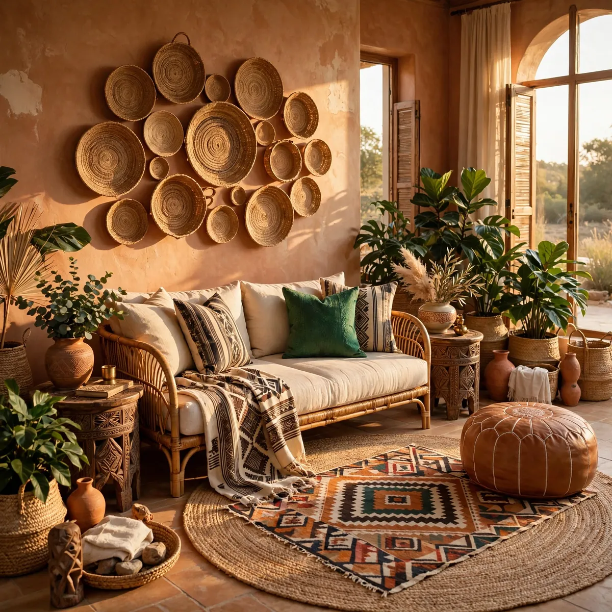 20 Soulful Afro Boho Living Room Ideas That Feel Warm and Alive ♥ [Earth & Ember]