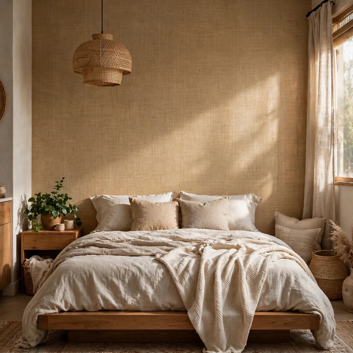 boho apartment: Go Renter-Friendly With Peel-and-Stick Pattern