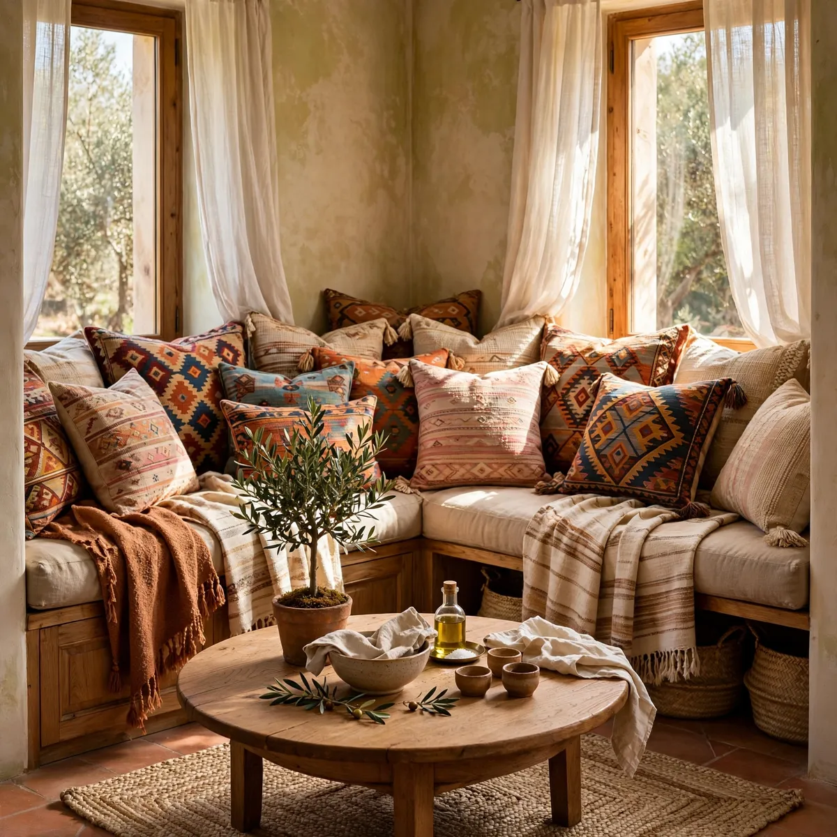 boho kitchen ideas: Build a Breakfast Nook Built for Lingering