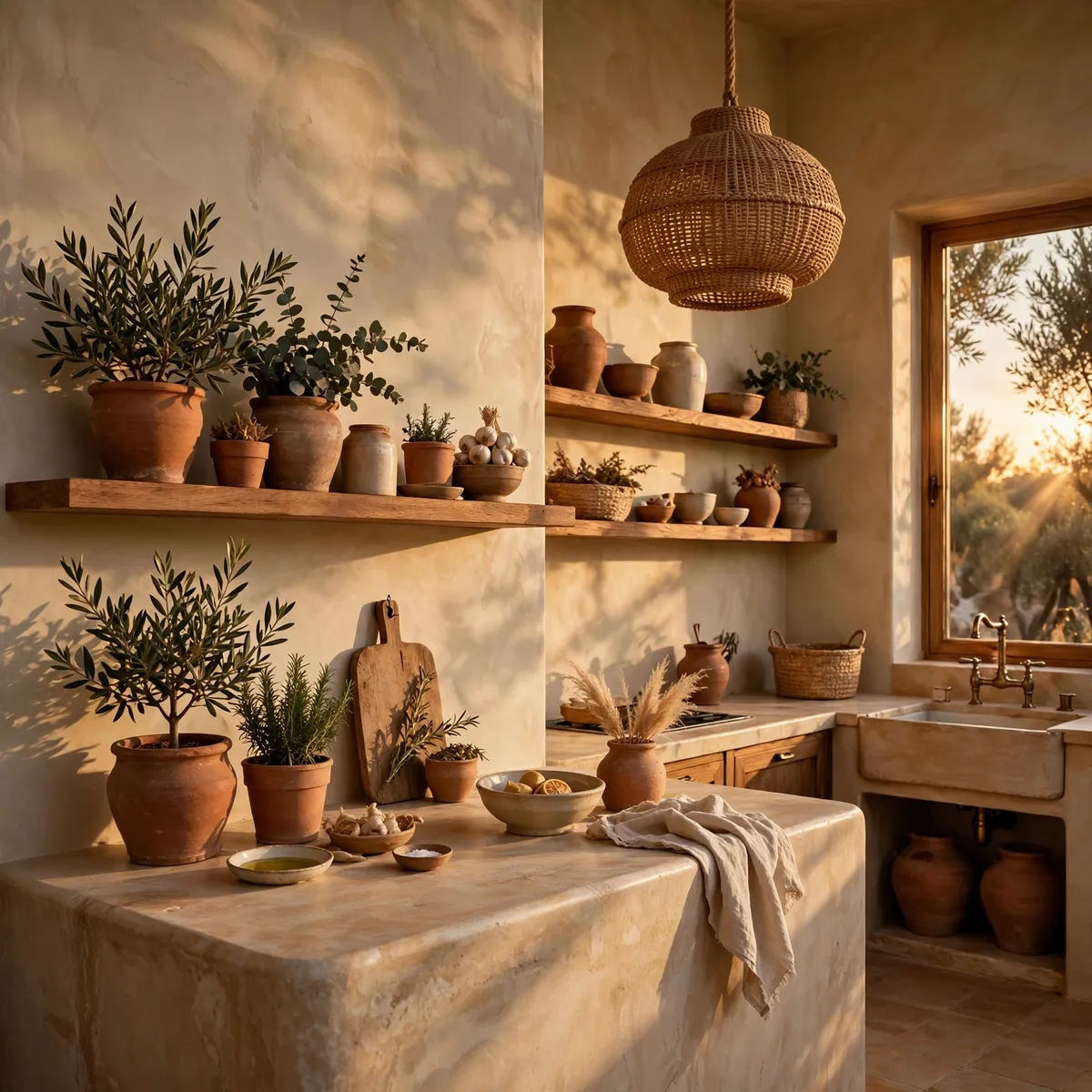 boho kitchen ideas: Limewash the Walls for Instant Soul