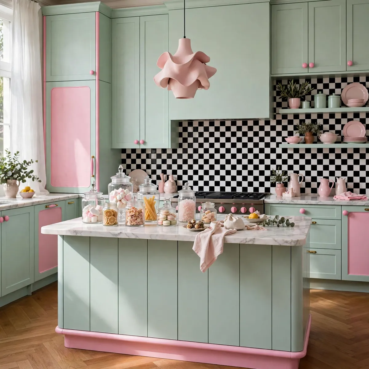 colorful kitchen ideas: Play House With Pastels, But Keep It Modern