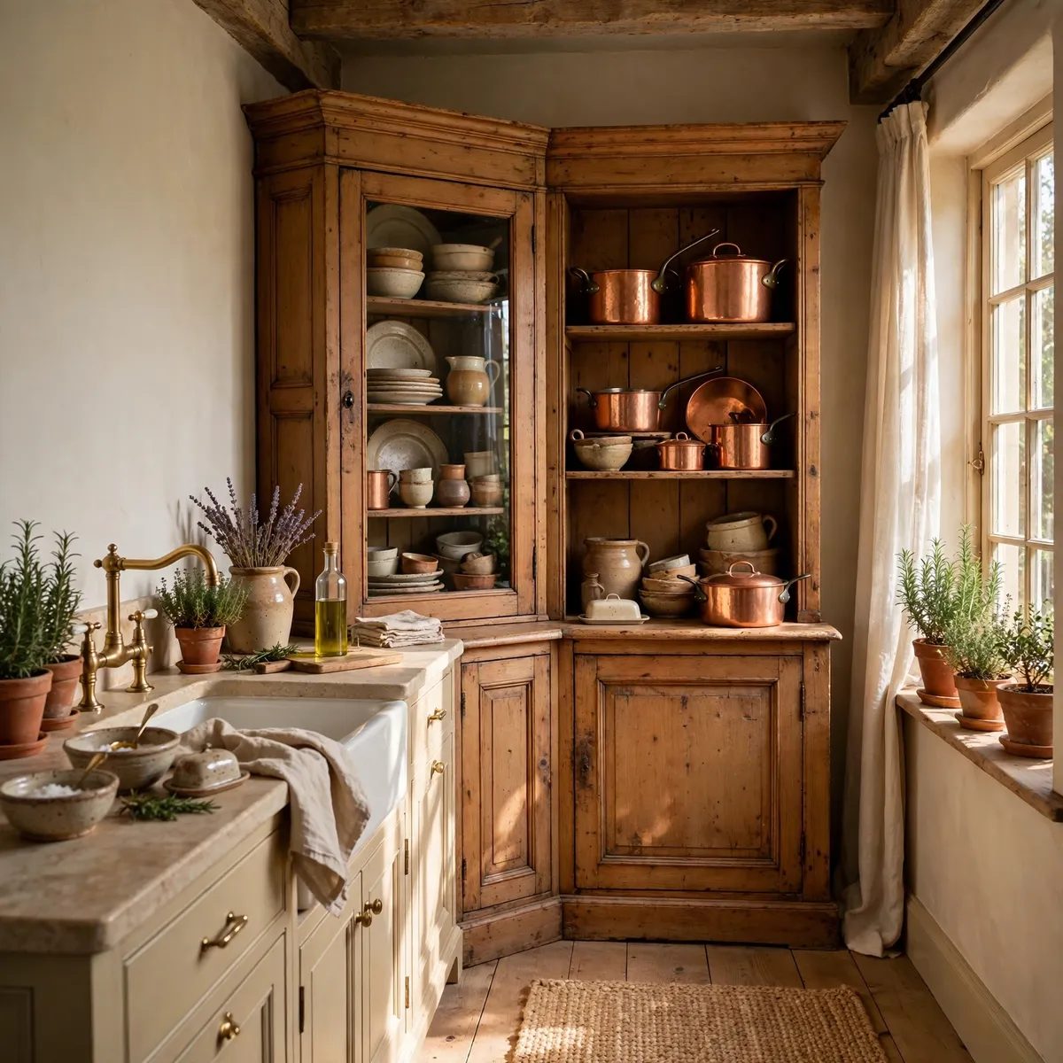 cottage kitchen ideas: Mix Vintage Finds With New Staples