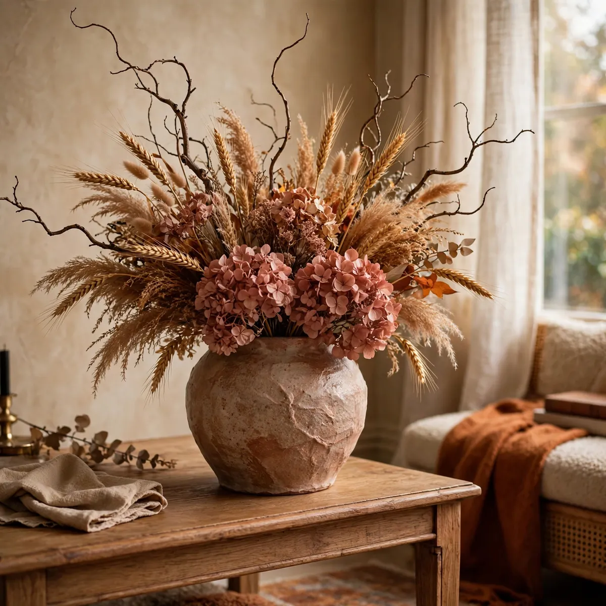 Dried Flower Arrangement Ideas for Fall Homes