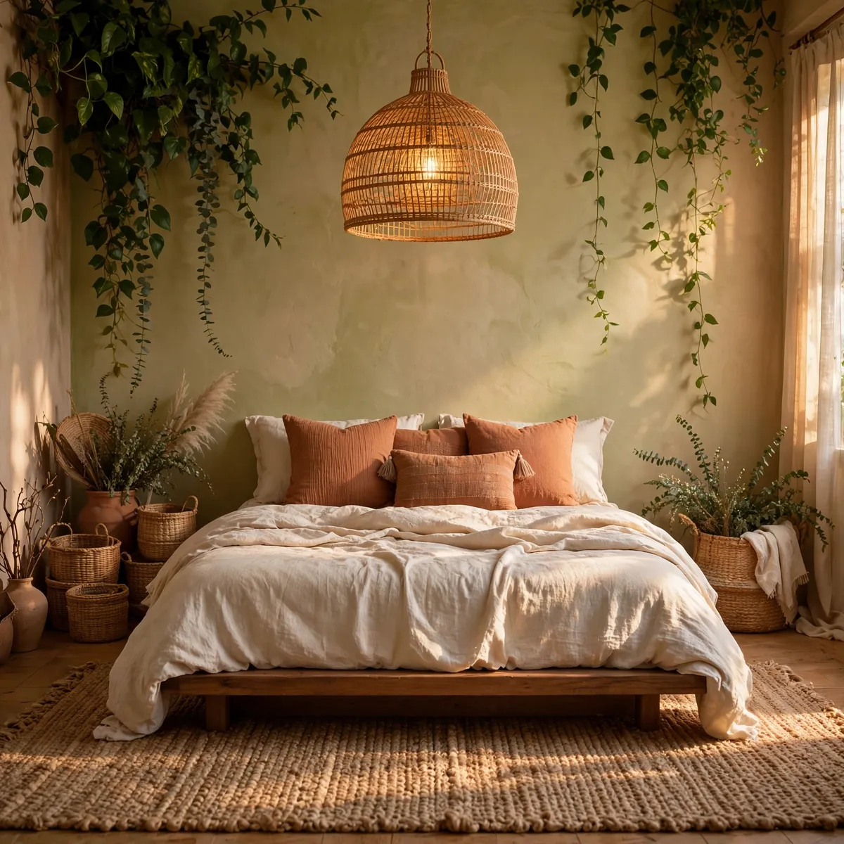 20 Dreamy Earthy Boho Bedroom Ideas That Feel Like a Warm Embrace ♥ [Terracotta Soul]