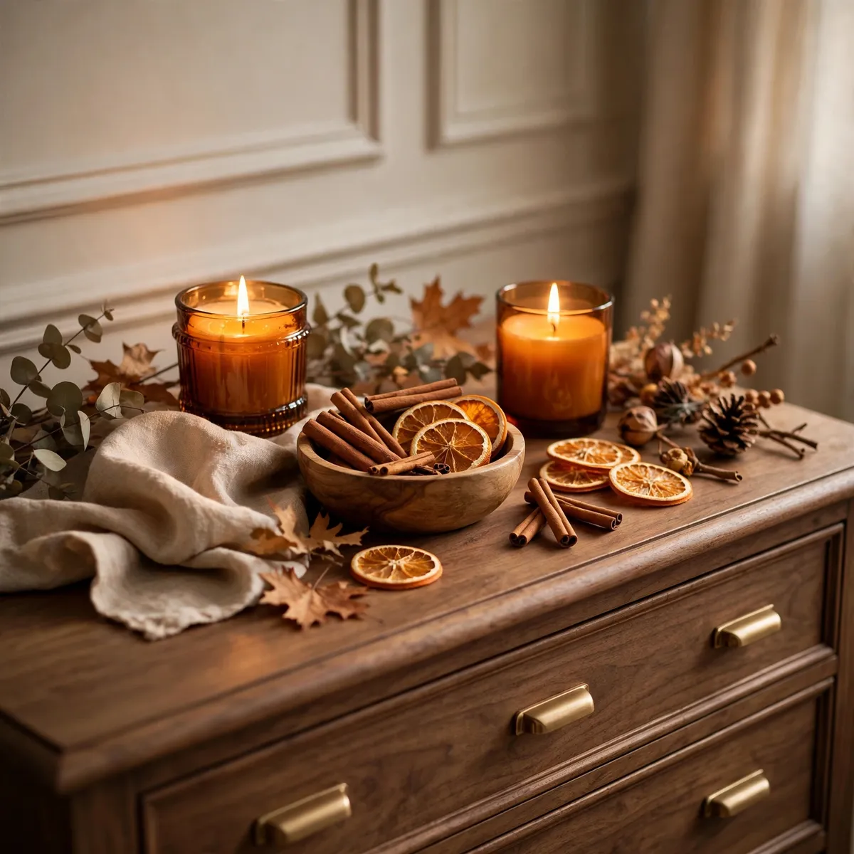 fall bedroom decor: Layer Fall Scents Like You Layer Textiles