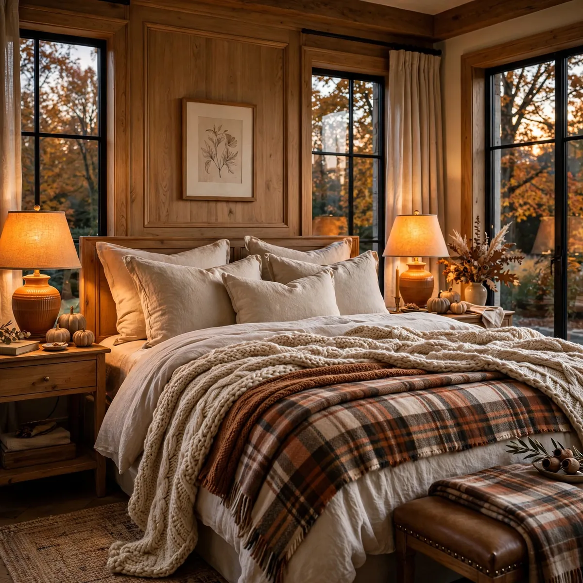 20 Cozy Fall Bedroom Decor Ideas for Dreamy Nights ♥ [Sweater Weather]
