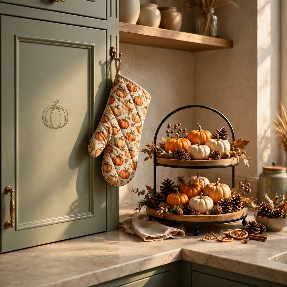 fall kitchen decor: Repeat One Motif Across the Room