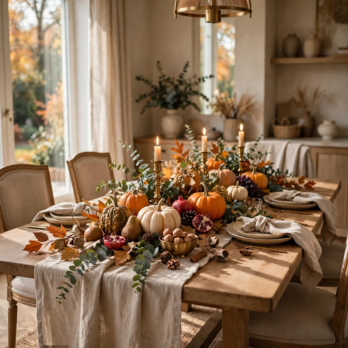 20 Stunning Fall Table Decor Ideas That Wow ♥ [Harvest Table]