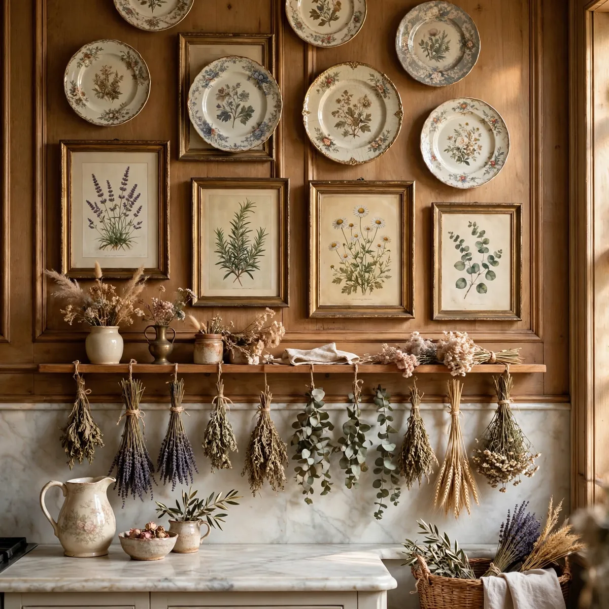 grandmacore kitchen: Create a Vintage Wall Gallery That Works