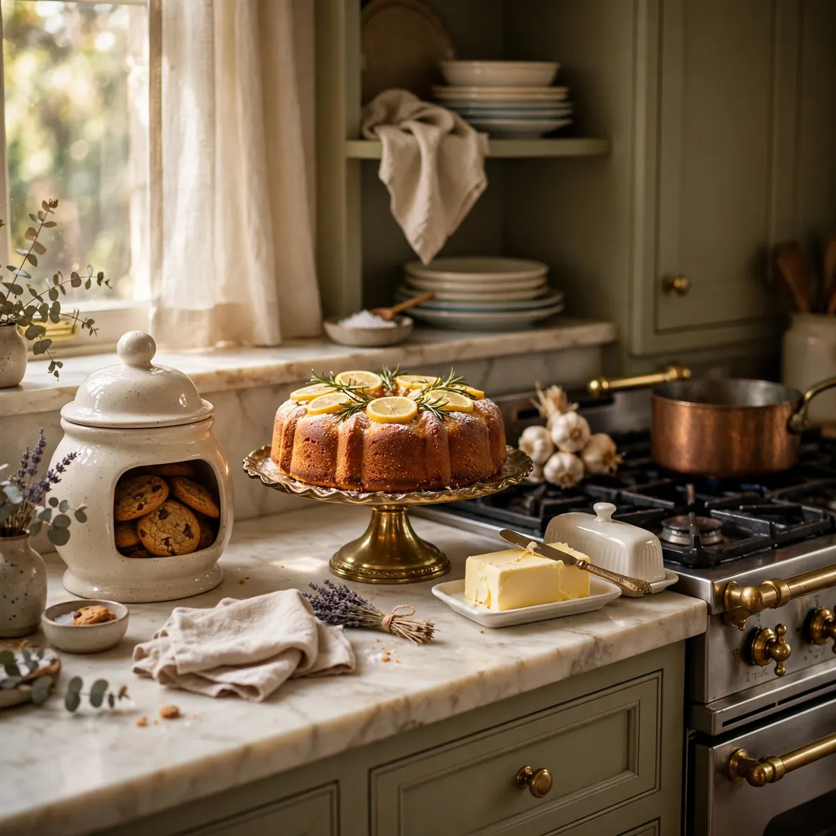 grandmacore kitchen: Style Cookie Jar and Cake Stand Moments