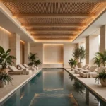 indoor pool ideas in a beautiful, timeless indoor pool design