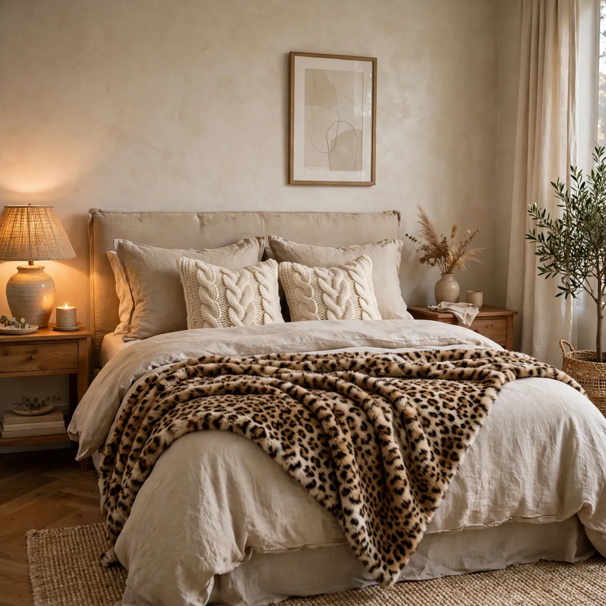 leopard print bedroom ideas: Leopard Throw Blanket Layer