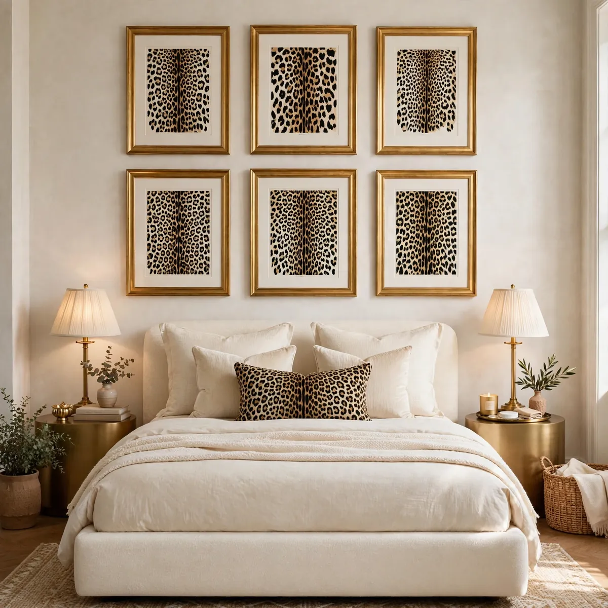 leopard print bedroom ideas: Leopard Wall Art Gallery