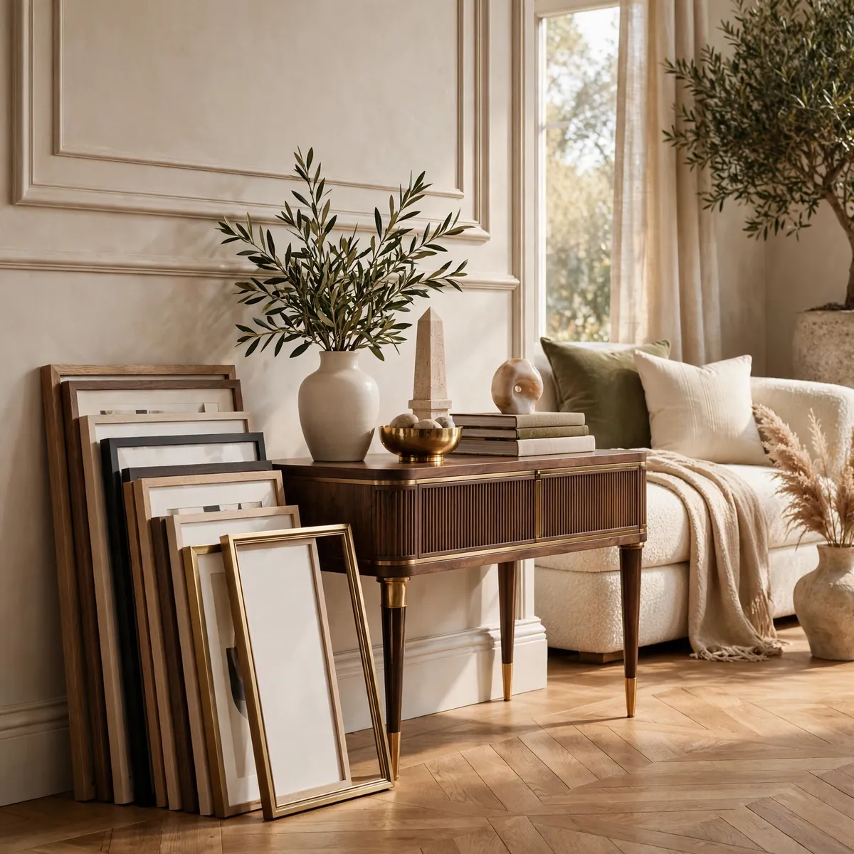 living room wall art ideas: Swap Prints Seasonally for Fresh Energy