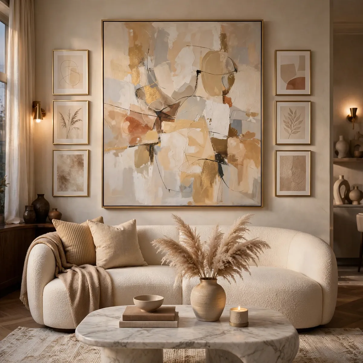 20 Stunning Living Room Wall Art Ideas That Wow Every Guest ♥ [Canvas Magic]