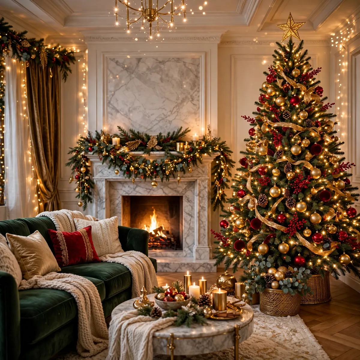 20 Stunning Christmas Living Room Decor Ideas That Feel Pure Magic ♥ [Cozy Wonderland]