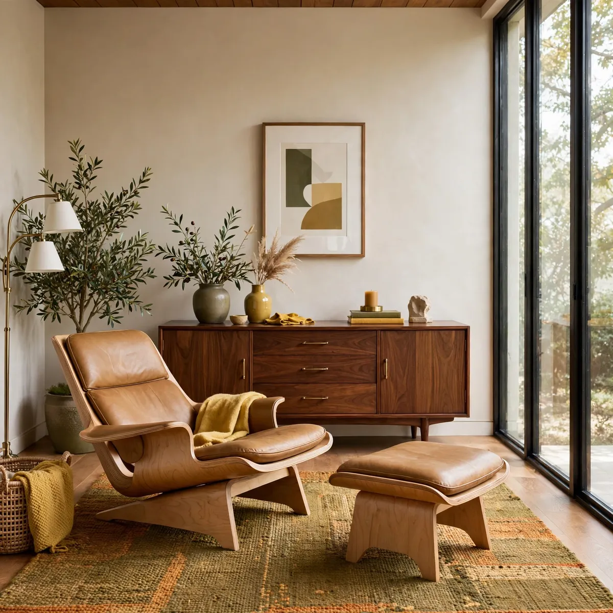 mid century modern apartment: Anchor the Room With One Iconic Lounge Chair