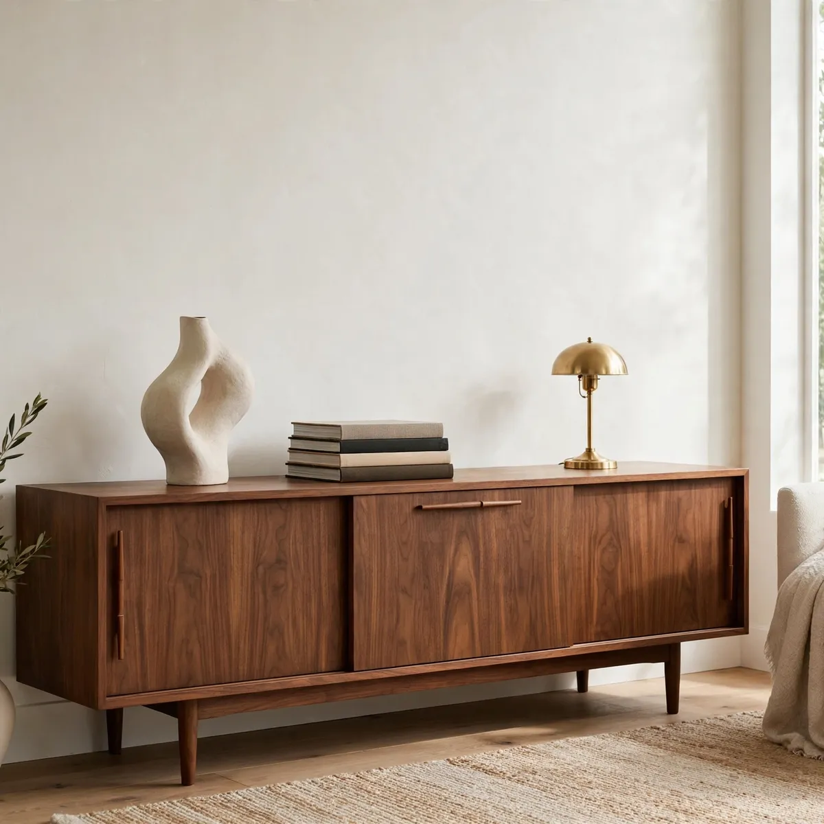 mid century modern apartment: Make the Credenza Your Hero Piece