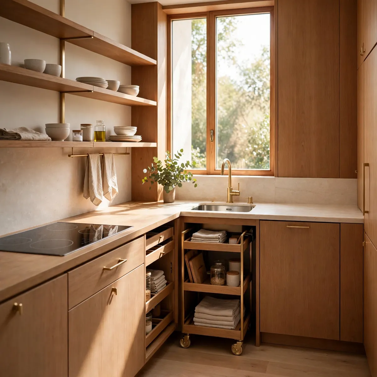 minimalist kitchen ideas: Make a Compact Layout Work Harder