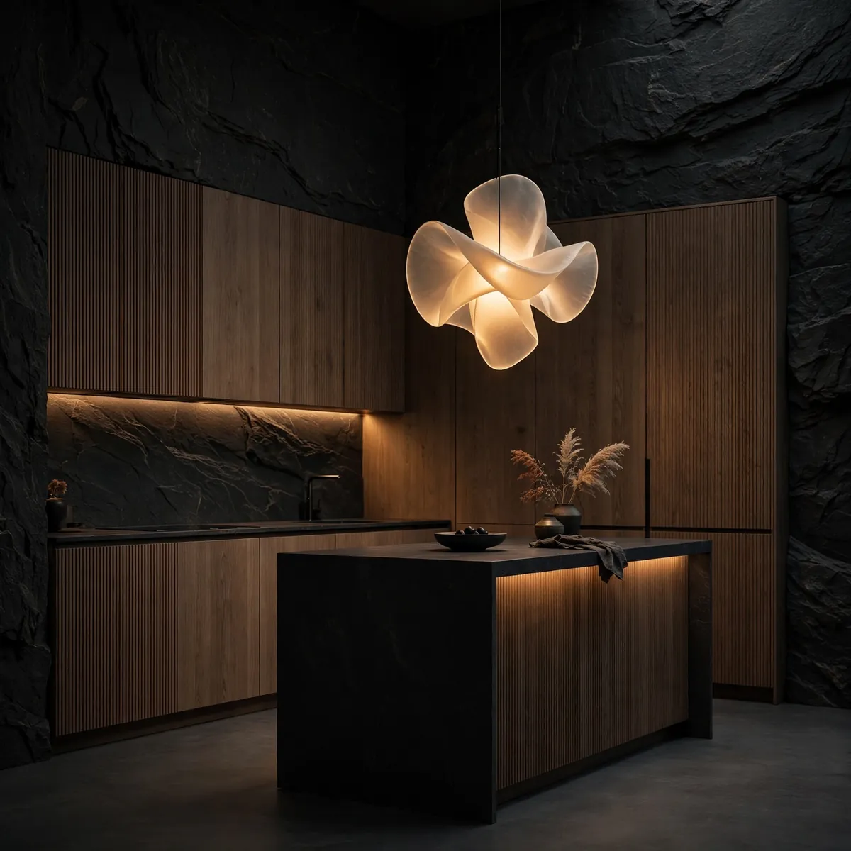 minimalist kitchen ideas: Try Moody Minimalism