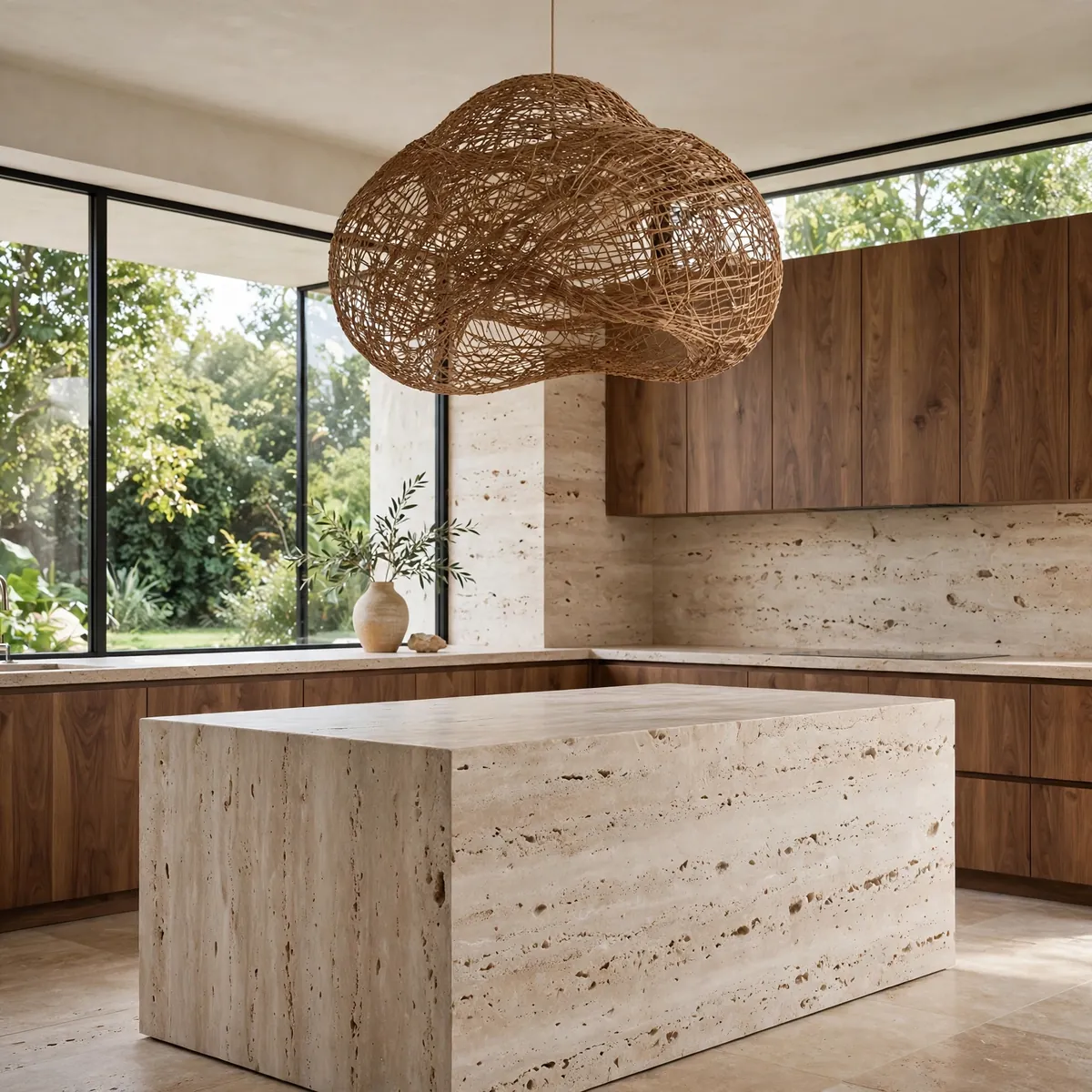 minimalist kitchen ideas: Lead With Natural Materials