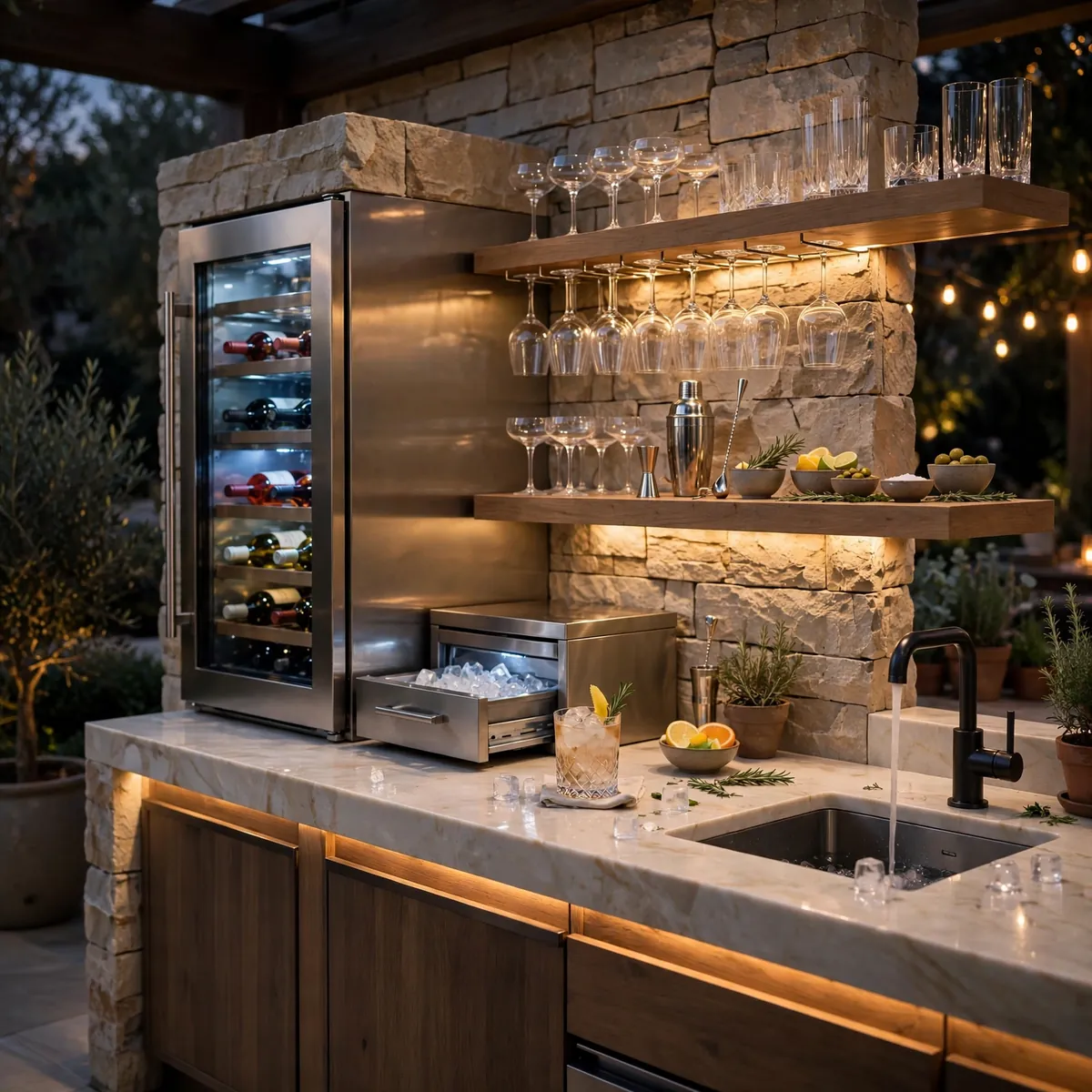 outdoor kitchen ideas: Let the Bar Island Be the Bouncer