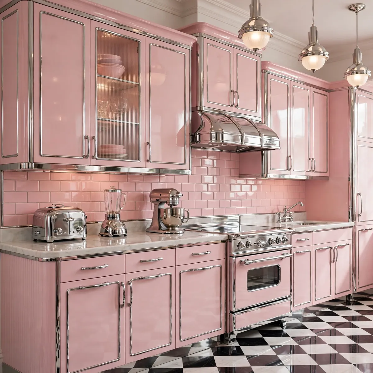 retro kitchen ideas: Shine With Chrome, Done Right