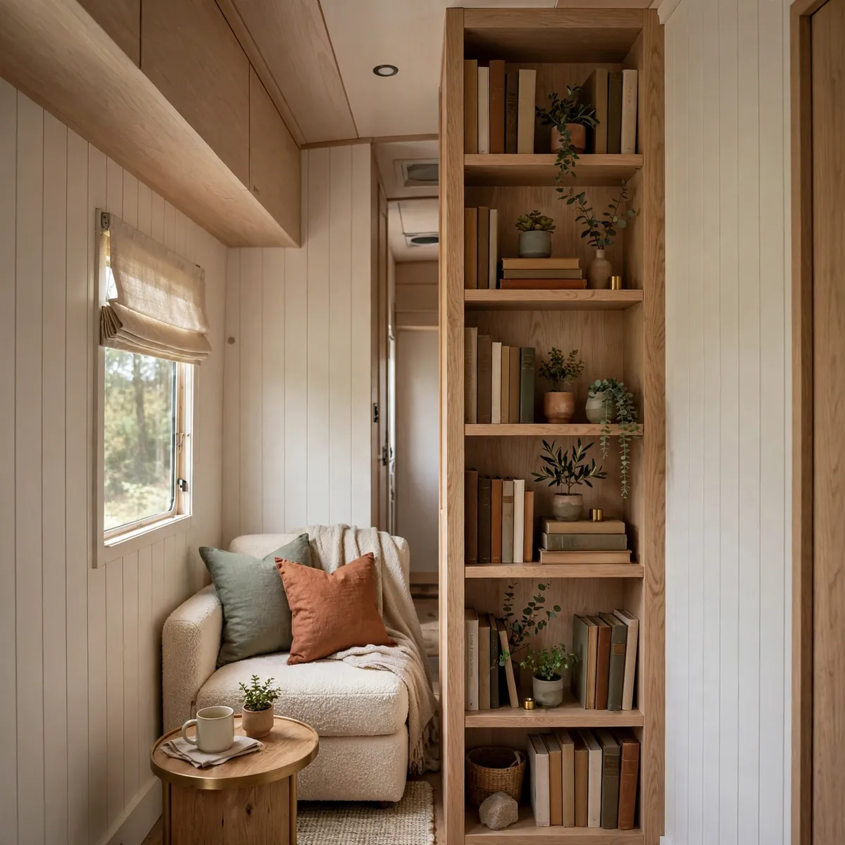 single wide trailer living room ideas: Draw the Eye Up With Vertical Storage