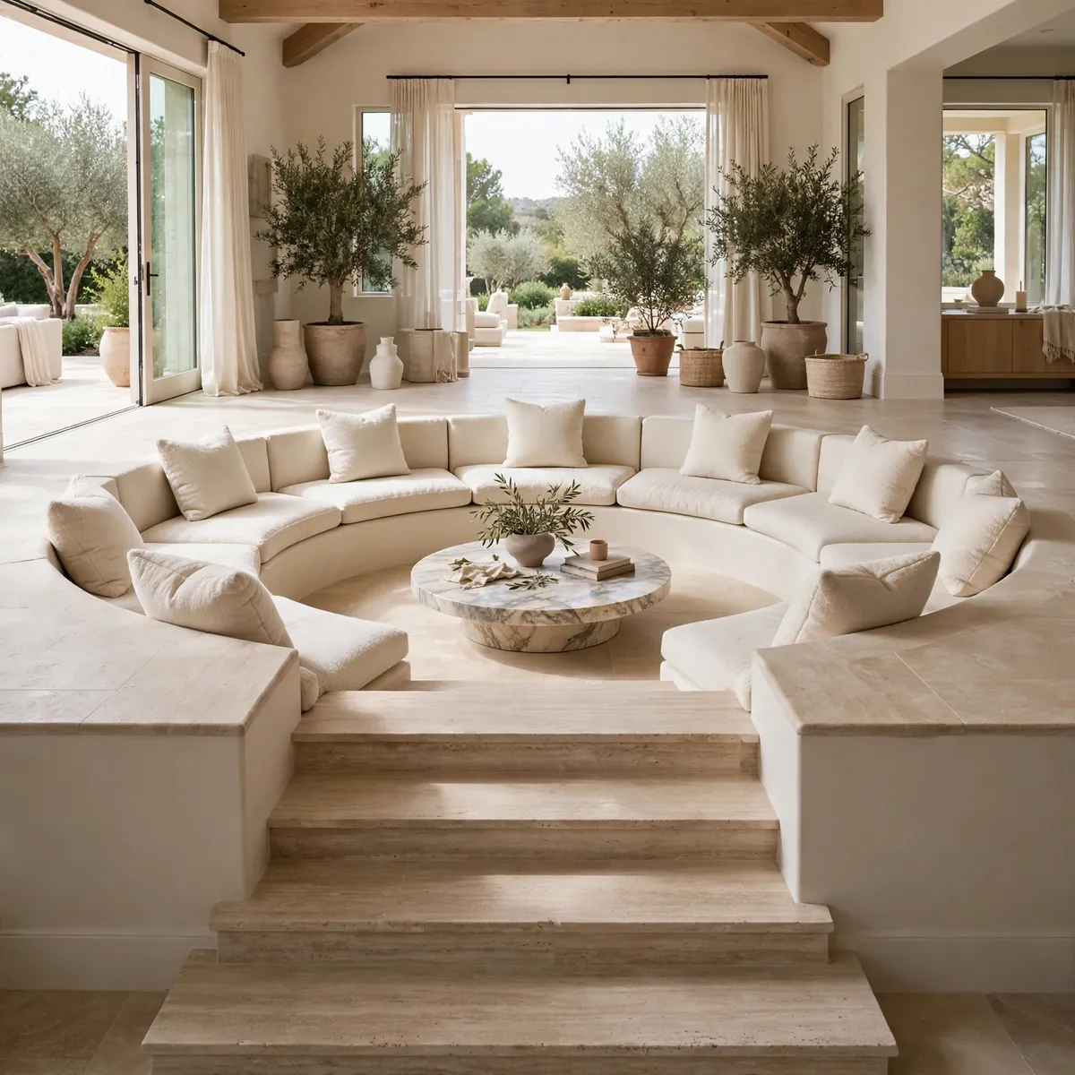 sunken living room dimensions: Give Each Person 24 Inches of Elbow Room