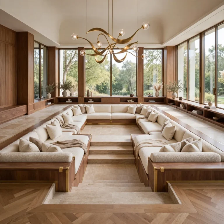 sunken living room dimensions in a beautiful, timeless living room design