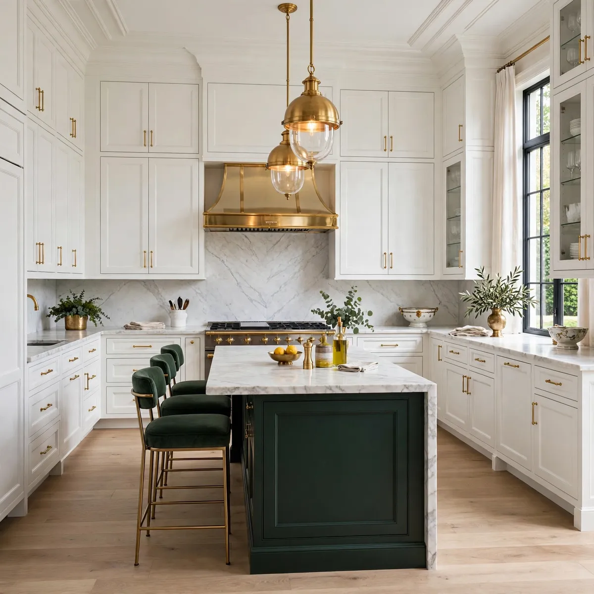 two tone kitchen cabinets: Follow the 60-30-10 Balance Rule