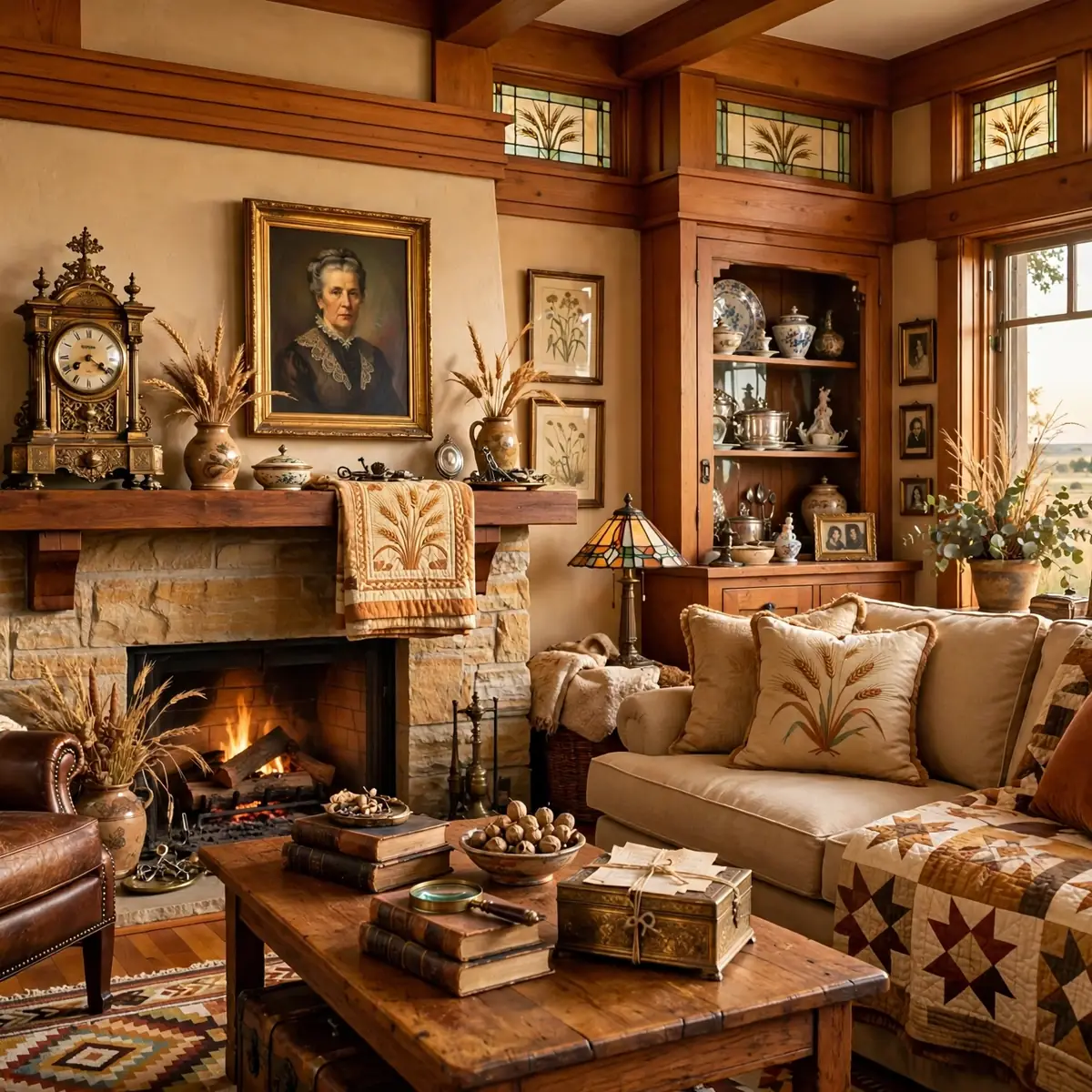 western springs living room design: Family Heirloom Accents