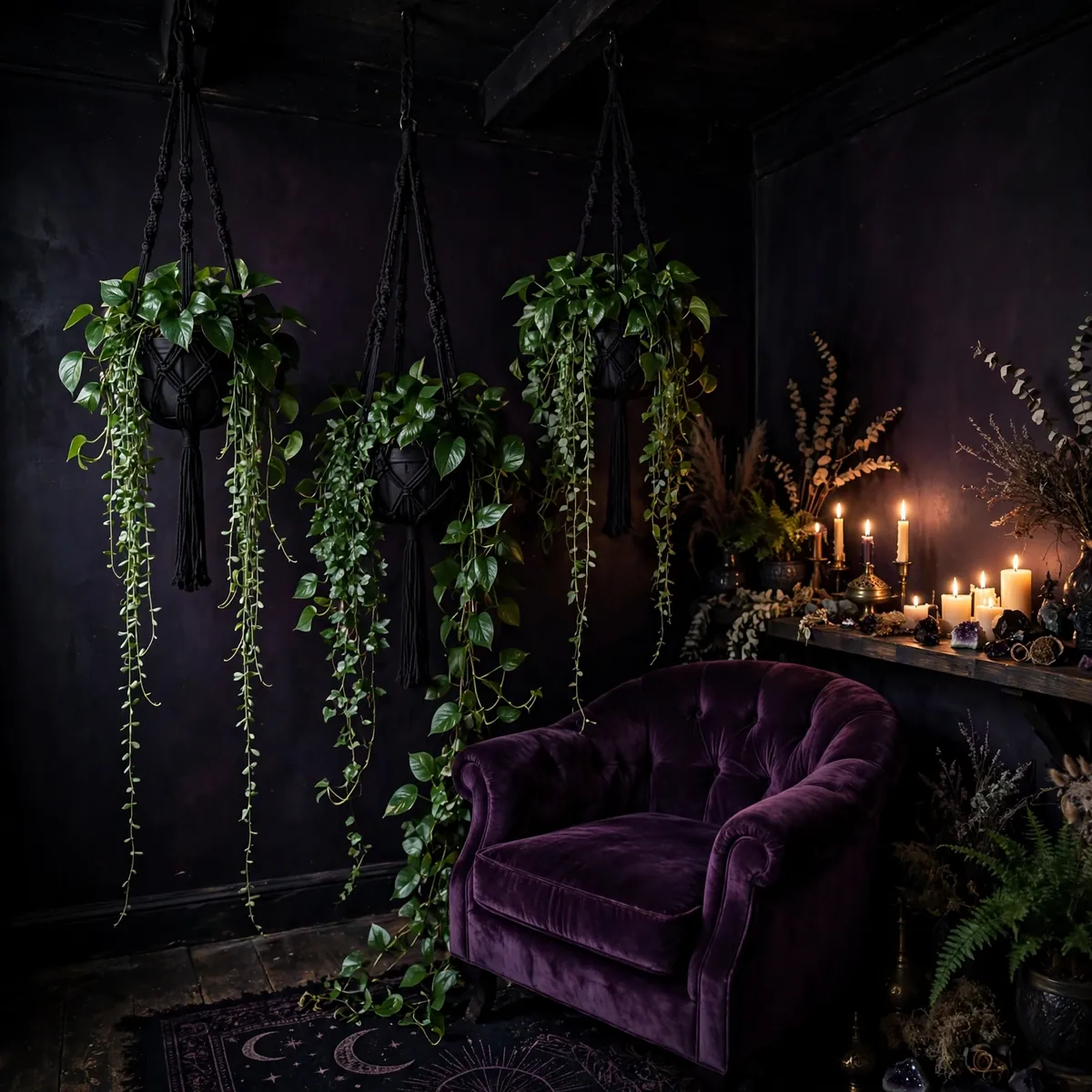 whimsigoth room ideas: Hanging Plants for Botanical Magic