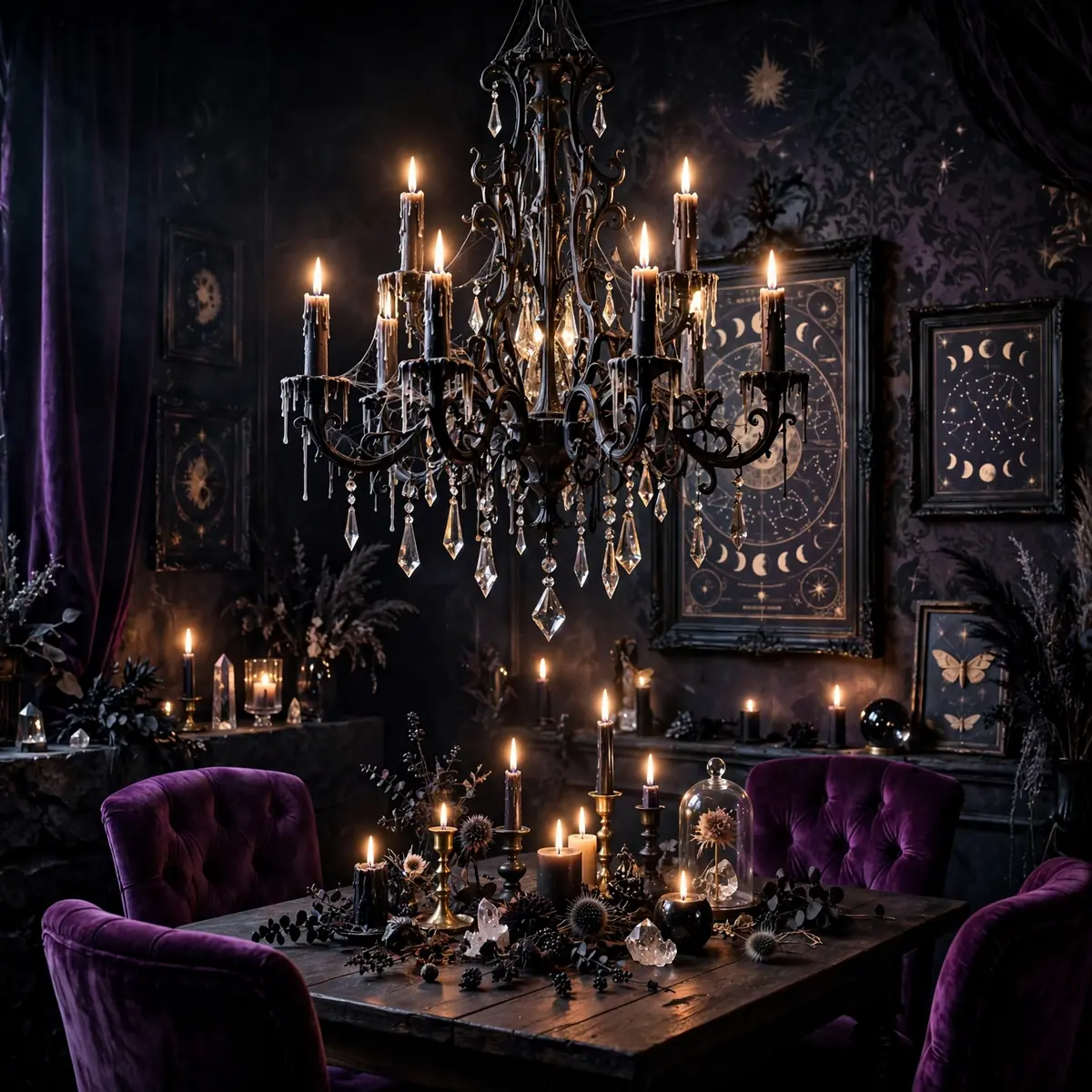 whimsigoth room ideas: Gothic Chandelier Statement Lighting
